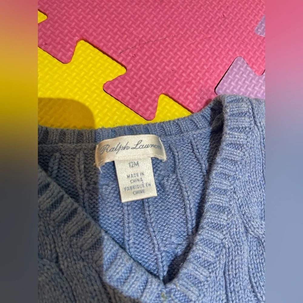 Ralph Lauren Soft Blue Knit Sweater